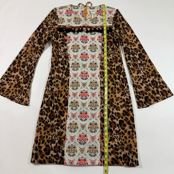 Uncle Frank Jacquard Floral Animal Print Shift Dress - Picture 7 of 7